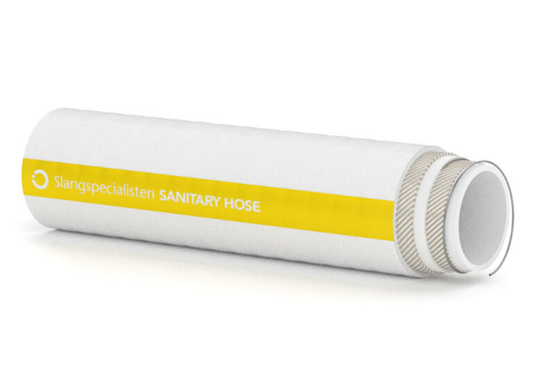 Sanitetsslange hvid