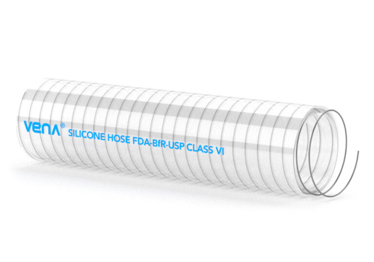 Silikoneslange transparent med spiral