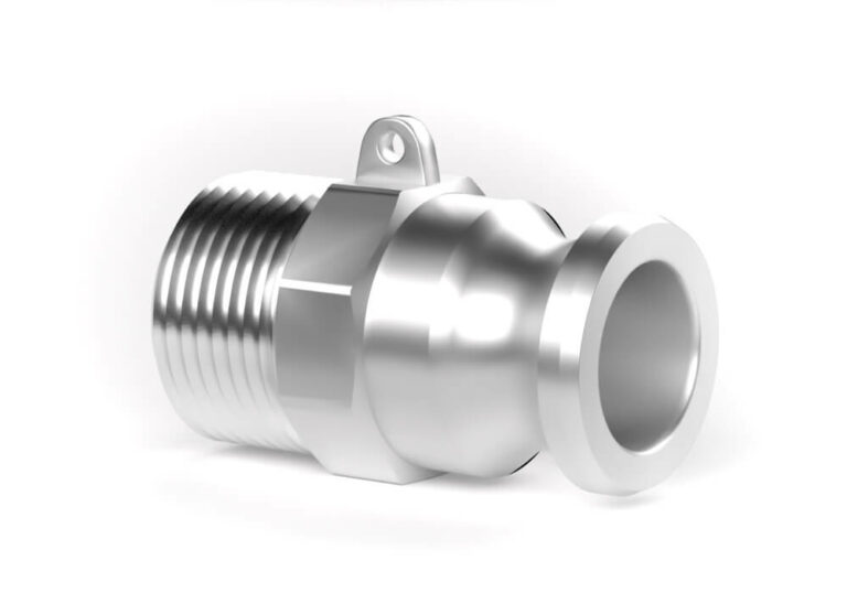 Han-kobling F - udvendigt gevind - aluminium