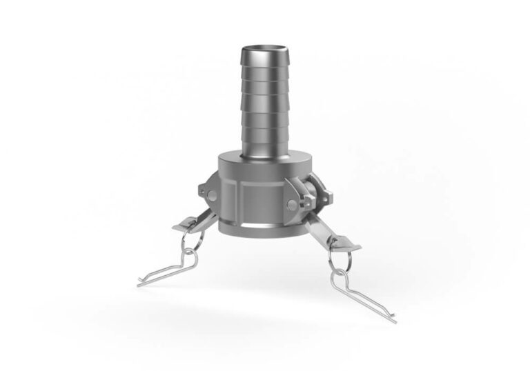 Hunkobling C - slangeende. Aluminium