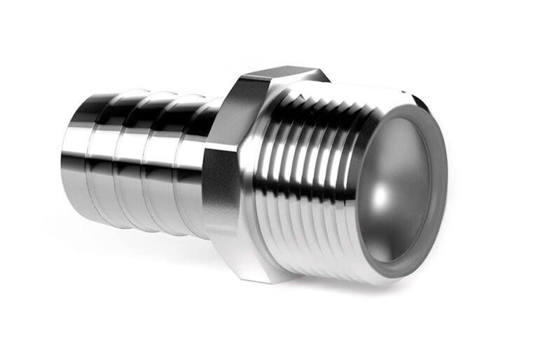 Slangestuds med konisk gevind