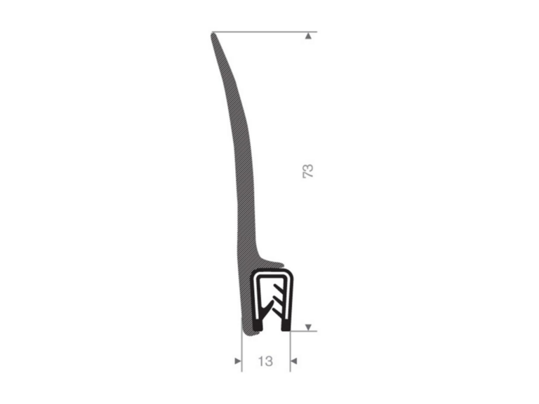 Klemliste PVC/svampegummi