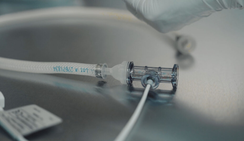 Billede af en hygiejnisk fluorpolymerslange